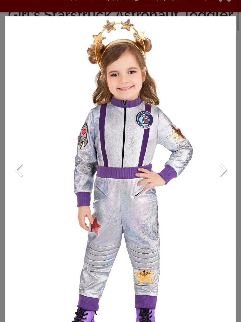 Girl's Starstruck Astronaut Toddler Costume 4T